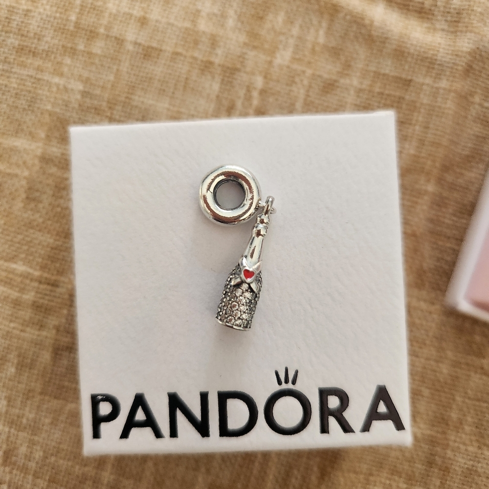 Pandora Sparkling Wine Dangle Charm 792152CZ